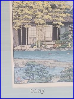 Toshi Yoshida Woodblock Print Bamboo Of The Friendly Garden Signed 16x31