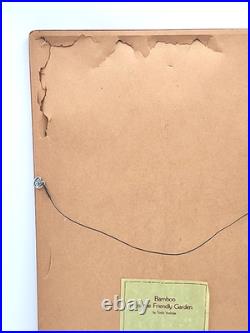 Toshi Yoshida Woodblock Print Bamboo Of The Friendly Garden Signed 16x31