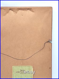 Toshi Yoshida Woodblock Print Bamboo Of The Friendly Garden Signed 16x31