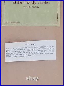 Toshi Yoshida Woodblock Print Bamboo Of The Friendly Garden Signed 16x31