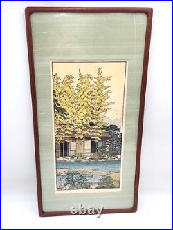 Toshi Yoshida Woodblock Print Bamboo Of The Friendly Garden Signed 16x31