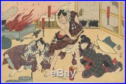 Toyokuni III Utagawa, Picture Book, Ukiyo-e, Original Japanese Woodblock Print