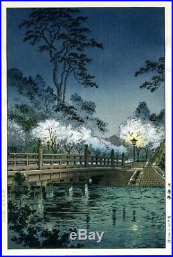 Tsuchiya Koitsu, Benkei Bridge, Japanese Woodblock Print