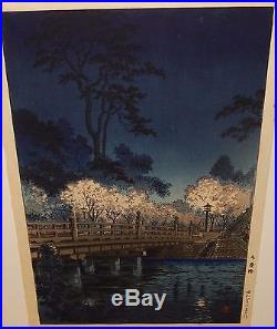 Tsuchiya Koitsu Benkei Bridge Original Japanese Color Woodblock