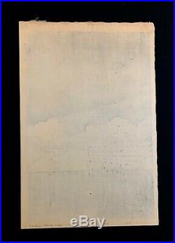 Tsuchiya Koitsu Japanese Woodblock Print FIRST EDITION FUKEI Blue Seal Pre-War