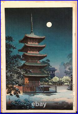 Tsuchiya Koitsu Kinryuzan Temple Antique Japanese Woodblock Print