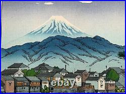Tsuchiya Koitsu OLD JAPANESE Woodblock Print Numazu Harbour, Tokaido