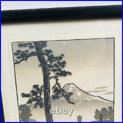 Tsuchiya Koitsu Tago Bay Genuine 1950s Framed Japanese Woodblock Print Doi