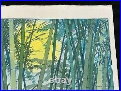 Ukiyo-e Japanese Woodblock Print Kasamatsu Shiro Bamboo in Early Summer Nishikie