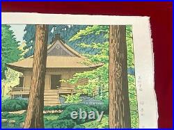 Ukiyo-e Japanese Woodblock Print Takeji Asano Sanzenin Summer Japan Vintage EX