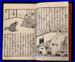 Ukiyo-e Shunga Book Woodblock Print Original 27 pic 19th century antique AB12001