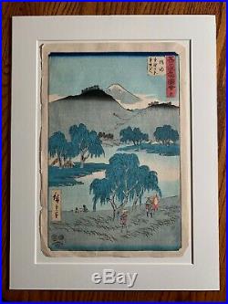 Utagawa Hiroshige (1797-1858) Japanese Edo Period Original Ukiyo-E Print