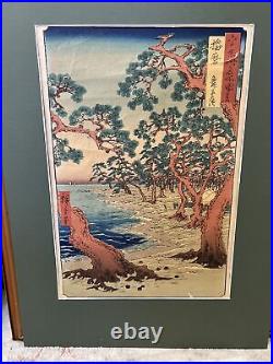 Utagawa Hiroshige I, Maiko Beach, Woodblock