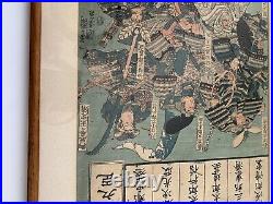 Utagawa Kuniyoshi Japan Wood Block Print Circa 1836 Yoshitsune And His 19