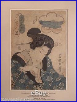 Utagawa Toyokuni 1769 1825 Japanese Woodblock Antique Art Print 02778