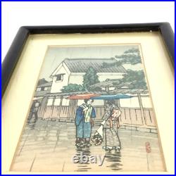 VINTAGE MCM Japanese Woodblock Print LOT Hiroaki Takahashi / Hiroshinge / Tomoe