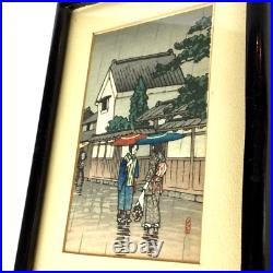 VINTAGE MCM Japanese Woodblock Print LOT Hiroaki Takahashi / Hiroshinge / Tomoe