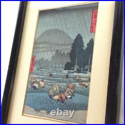 VINTAGE MCM Japanese Woodblock Print LOT Hiroaki Takahashi / Hiroshinge / Tomoe