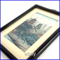 VINTAGE MCM Japanese Woodblock Print LOT Hiroaki Takahashi / Hiroshinge / Tomoe