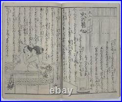 Very rare! Ukiyo-e Shunga book landing diary Bunkyu 2 (1862) woodblock print