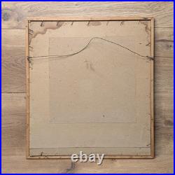 Vintage Japanese Art Woodblock Print Plum Blossom Moon Takahashi Biho 15x16