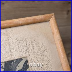 Vintage Japanese Art Woodblock Print Plum Blossom Moon Takahashi Biho 15x16