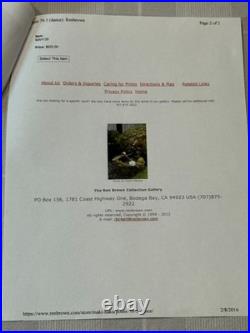 Vintage Japanese Embossed Woodblock Print by Haku Maki  Poem 70-5