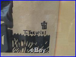 Vintage Tomikichiro Tokuriki Japanese Woodblock Signed Print no. 8/100 FESTIVAL