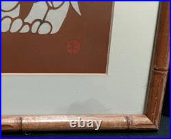 Vintage Toshijiro (Nenjiro) Inagaki Woodblock Print-Tiger Cubs Signed & Numbered