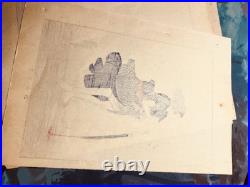 Vintage Woodblock Prints 3 Worriers Tattoos And Blood