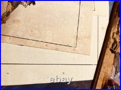 Vintage Woodblock Prints 3 Worriers Tattoos And Blood