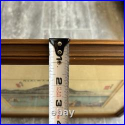 Vtg Framed Utagawa Hiroshige Japanese Woodblock Print Set Of 5