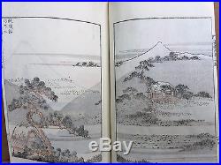 Woodblock Print Katsushika Hokusai 100 Views Of Mt Fuji 3 Volume Set Ehon