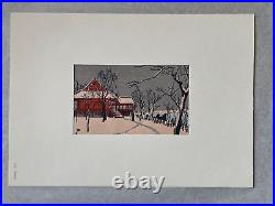 Yasuharu Inoue Japanese Woodblock Print Shimizudo Kobayashi Student #5