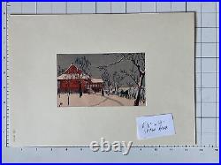 Yasuharu Inoue Japanese Woodblock Print Shimizudo Kobayashi Student #5