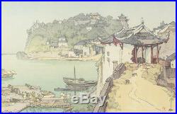 Yoshida Hiroshi (Japanese 18760 1950) Woodblock Print Sekichozan Shizhongshan