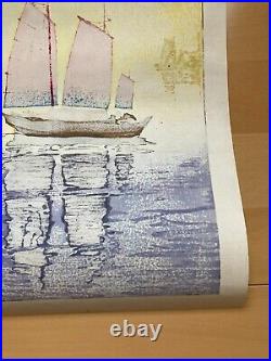 Yoshida Hiroshi Woodblock print on Japanese paper Morning (Hansen, asa)