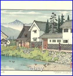 Yoshida Toshi #014005 Matsumoto (Nagano) Japanese Woodblock Print