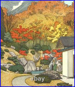 Yoshida Toshi #015403 Autumn in Hakone Museum Japanese Woodblock Print