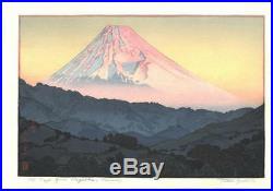 Yoshida Toshi #016202 Mt. Fuji from Nagaoka, Morning Japanese Woodblock Print