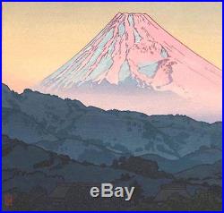 Yoshida Toshi #016202 Mt. Fuji from Nagaoka, Morning Japanese Woodblock Print