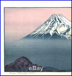 Yoshida Toshi #018304 Mount Fuji from Katsuragiyama- Japanese Woodblock Print