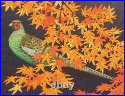 Yoshida Toshi (1911-1995) Woodblock print? (Whisper of Deep Autumn)