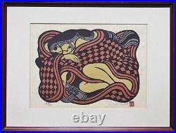 Yoshitoshi Mori Japanese Woodblock Print Original Signed Sleeping Beauty