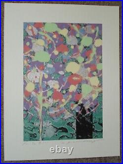 Yuichi hasegawa woodblock, Japanese modernist, listed, #2/30,2006, pencil signed